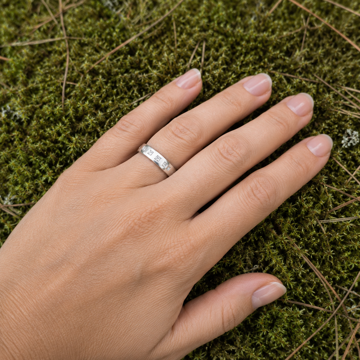 Ring med cubic zirkonia