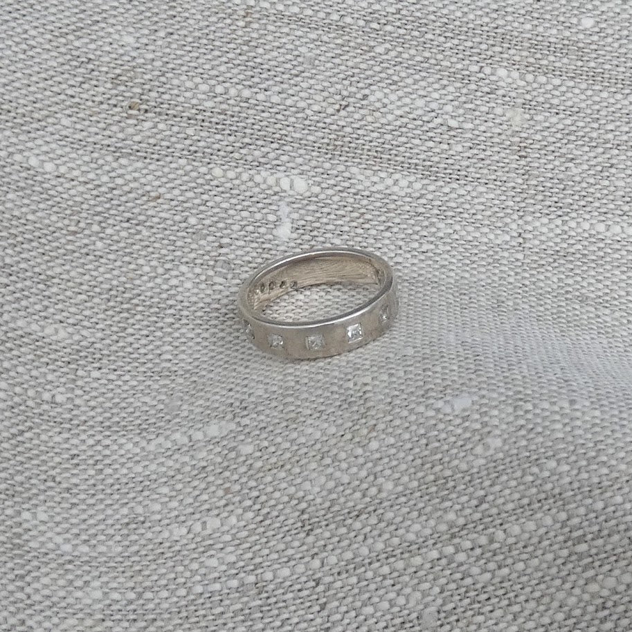 Ring med cubic zirkonia