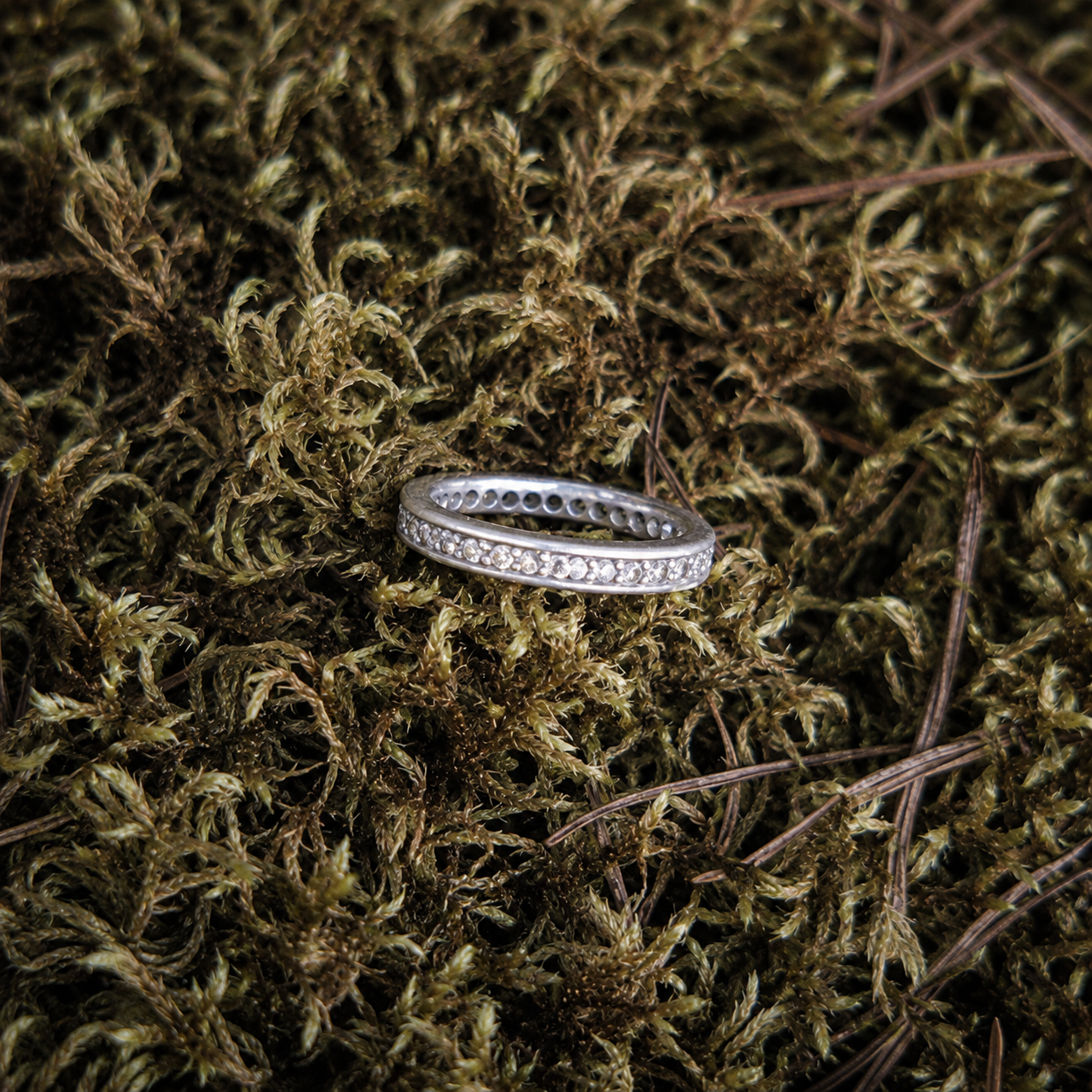 Ring med cubic zirkonia