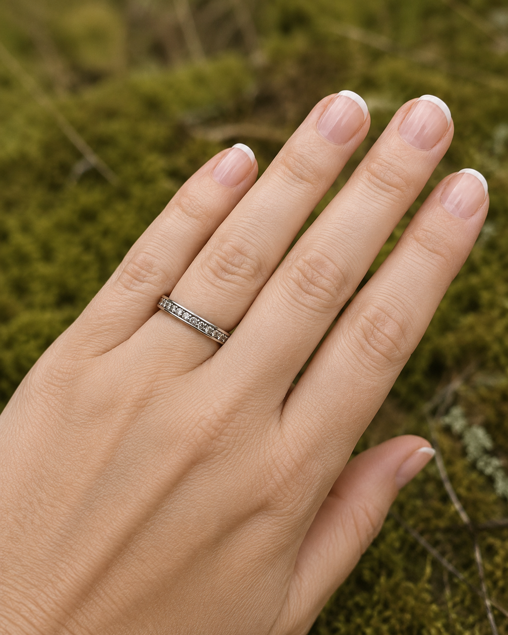 Ring med cubic zirkonia