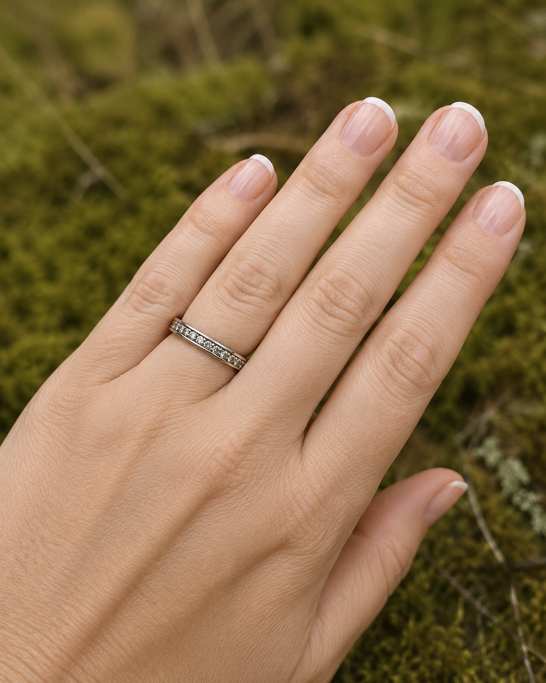 Ring med cubic zirkonia